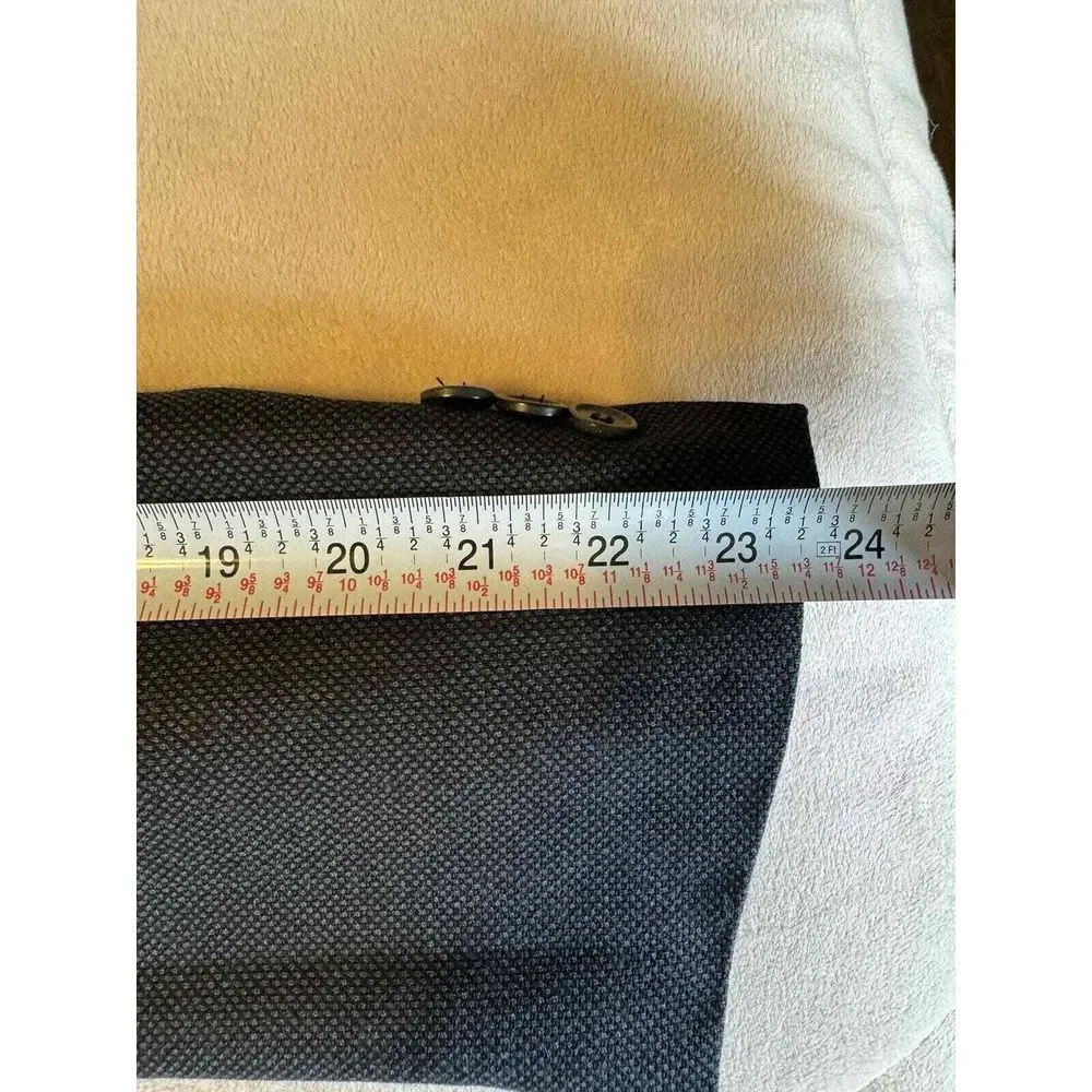 Monsieur Givenchy Blazer Mens 42R Black Suit Jacket‎ Sport Coat Two Button US